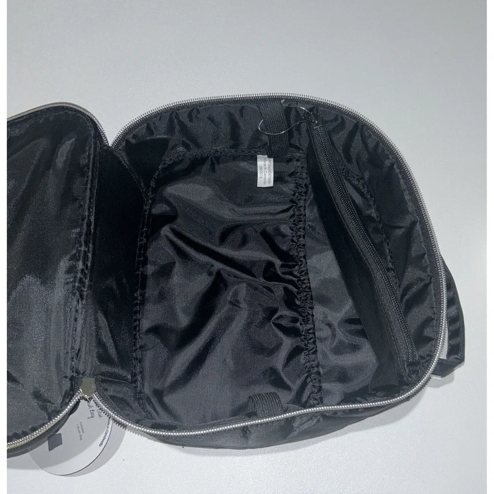 NWT Modella Black Travel Cosmetic Makeup Bag Toiletry Organizer‎ Storage Case